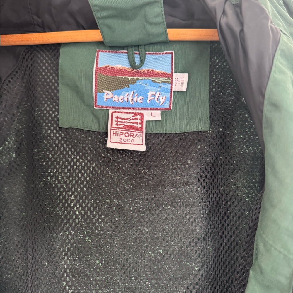 Pacific Fly Forest Green Full Zip Nylon Jacket